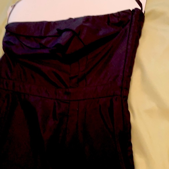 Ann Taylor black strapless dress size 4. Ruffled - Picture 7 of 9